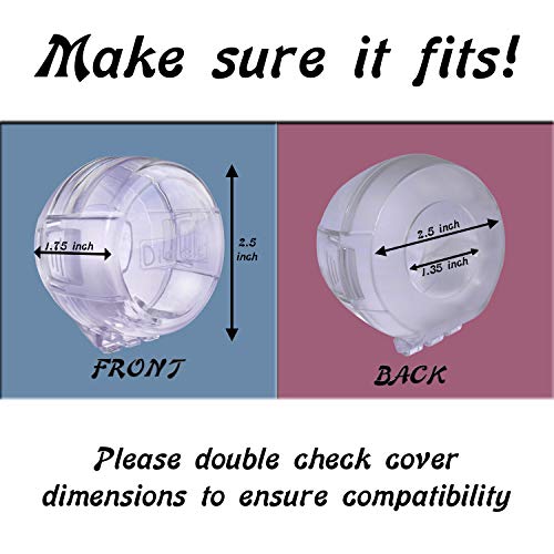 6 Pack Clear Stove Knob Safety Covers - Protect Little Kids with A Child Proof Lock for Oven/Stove Top/Gas Range - Baby/Toddler Kitchen Safety Guard - Check Dimensions from Diddle
