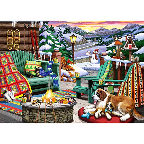 Ravensburger Cozy Series: Apres All Day 500 Piece Large Format Jigsaw Puzzle for Adults - Every Piece is Unique, Softclick Technology Means Pieces Fit Together Perfectly, (Model: 16442) from Ravensburger