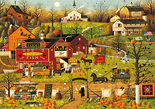 Buffalo Games - Charles Wysocki - Blackbirds Roost at Mill Creek - 300 Large Piece Jigsaw Puzzle from Buffalo Games