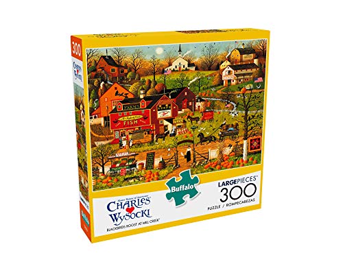 Buffalo Games - Charles Wysocki - Blackbirds Roost at Mill Creek - 300 Large Piece Jigsaw Puzzle from Buffalo Games