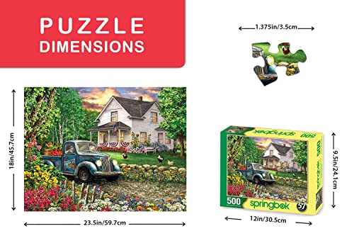 Springbok 500 Piece Jigsaw Puzzle Simpler Times - Made in USA from Springbok