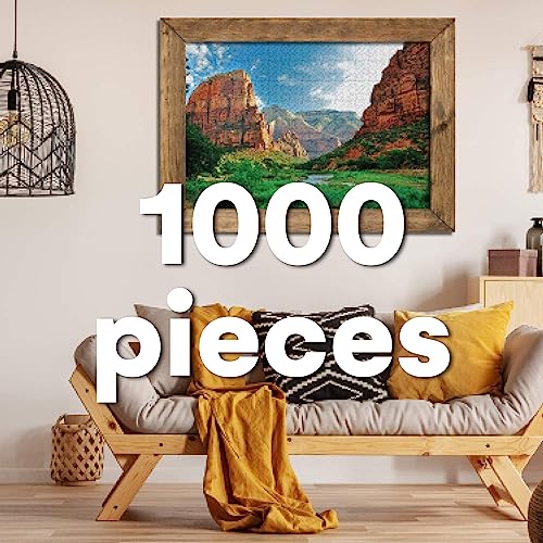 Enovoe 1000 Piece Puzzle - Zion National Park - Large, 27" x 20", Jigsaw Puzzles for Adults and Kids by Enovoe