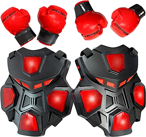 ArmoGear Electronic Boxing Toy for Kids | Interactive Boxing Game with 3 Play Modes, Includes 2 Pairs Boxing Gloves | Cool Toy for Teen Boys | Sports Toy for Kids Boys & Girls, Ages 8 Years + by ArmoGear
