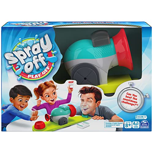 Spray Off Play Off, Water Splashing Challenge Indoor/Outdoor Backyard Camping Funny Prank Board Game Toy, for Families and Kids Ages 8 and up from Spin Master