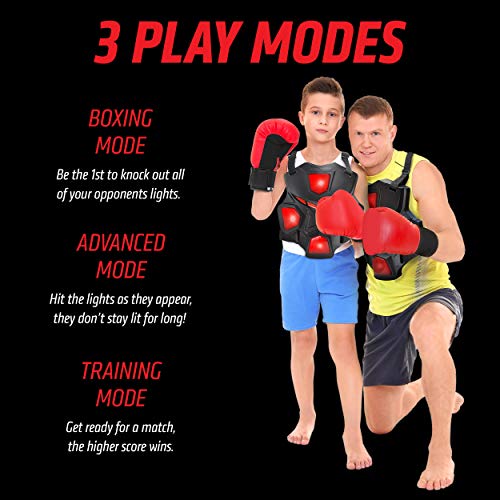 ArmoGear Electronic Boxing Toy for Kids | Interactive Boxing Game with 3 Play Modes, Includes 2 Pairs Boxing Gloves | Cool Toy for Teen Boys | Sports Toy for Kids Boys & Girls, Ages 8 Years + by ArmoGear