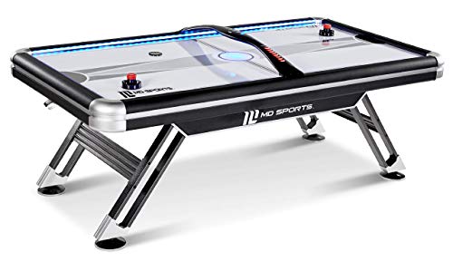 MD SPORTS Titan 7.5 ft. Air Powered Hockey Table with Overhead Scorer from Medal Sports - DROPSHIP