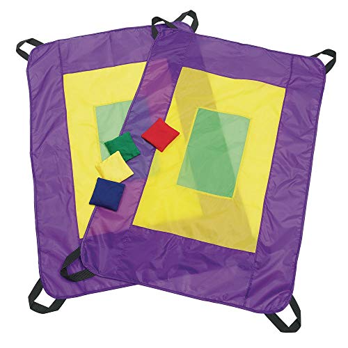 Excellerations Fun Pair-a-Chute - Set of 2 with Bean Bags, Parachutes, Sports Outdoor Play, Recess, Kids Educational Toy from Discount School Supply - Excelligence