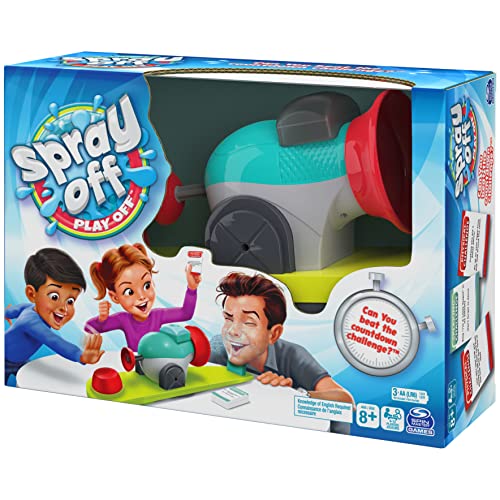 Spray Off Play Off, Water Splashing Challenge Indoor/Outdoor Backyard Camping Funny Prank Board Game Toy, for Families and Kids Ages 8 and up from Spin Master