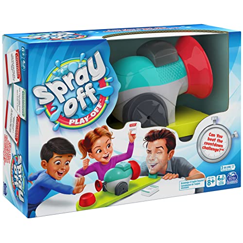 Spray Off Play Off, Water Splashing Challenge Indoor/Outdoor Backyard Camping Funny Prank Board Game Toy, for Families and Kids Ages 8 and up from Spin Master