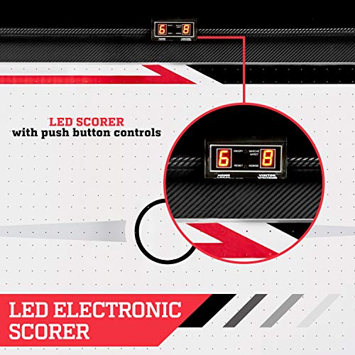 ESPN Air Hockey Game Table: Indoor Sports Gaming Table Set with Equipment Accessories - 2 Paddles, 2 Pucks, and LED Electronic Score Keeper - 5 Feet from Medal Sports - DROPSHIP