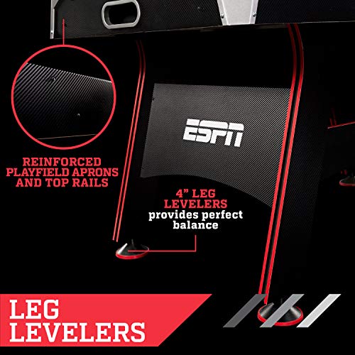 ESPN Air Hockey Game Table: Indoor Sports Gaming Table Set with Equipment Accessories - 2 Paddles, 2 Pucks, and LED Electronic Score Keeper - 5 Feet from Medal Sports - DROPSHIP