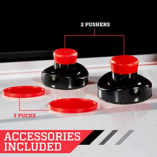 ESPN Air Hockey Game Table: Indoor Sports Gaming Table Set with Equipment Accessories - 2 Paddles, 2 Pucks, and LED Electronic Score Keeper - 5 Feet from Medal Sports - DROPSHIP