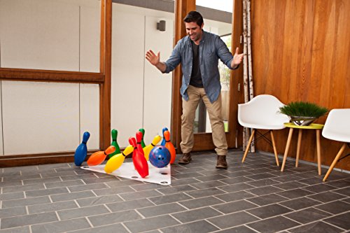 Champion Sports Multi-Color Plastic Bowling Pins: Set for Training & Kids Games by Champion Sports