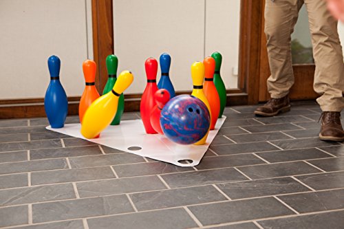 Champion Sports Multi-Color Plastic Bowling Pins: Set for Training & Kids Games by Champion Sports