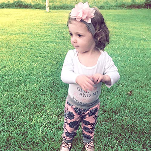 Renotemy Newborn Girl Clothes Outfits Ruffle Long Sleeve Tops + Floral Pants Sets Spring Fall Winter Baby Girl Clothes 3-6 Months from 