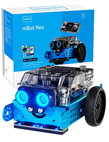 Makeblock mBot Neo Robot Kit, Coding Robot for Teens Learning Scratch / Python Programming Support WiFi, IoT, AI Technology, STEM Projects for Kids Ages 8-12, Educational Coding Toy Gift for Kids 8+ by Makeblock