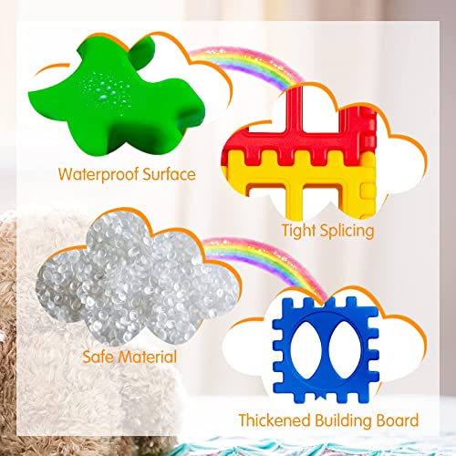 Costzon 32 Pieces Jumbo Building Blocks for Kids, Big Waffle Block Set, Preschool Educational Creativity Sensory Toy, Interconnecting Stacking Building Toy Set for Boys & Girls by Costzon