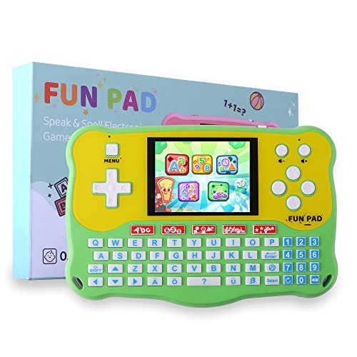 LUHYAUAN Kids Tablet/Baby Learning Pad with 102 Activities/Toddler Tablet with ABC/Words/Music/Math Interactive Educational Electronic Toys Gifts Handheld Game for Preschool Boys Girls Ages 3-12 from LUHYAUAN