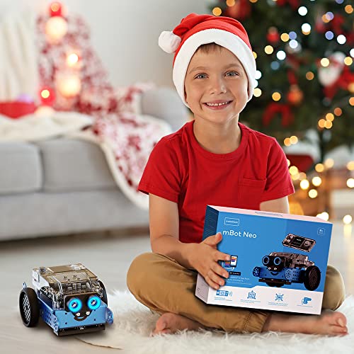 Makeblock mBot Neo Robot Kit, Coding Robot for Teens Learning Scratch / Python Programming Support WiFi, IoT, AI Technology, STEM Projects for Kids Ages 8-12, Educational Coding Toy Gift for Kids 8+ by Makeblock