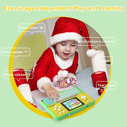 LUHYAUAN Kids Tablet/Baby Learning Pad with 102 Activities/Toddler Tablet with ABC/Words/Music/Math Interactive Educational Electronic Toys Gifts Handheld Game for Preschool Boys Girls Ages 3-12 from LUHYAUAN