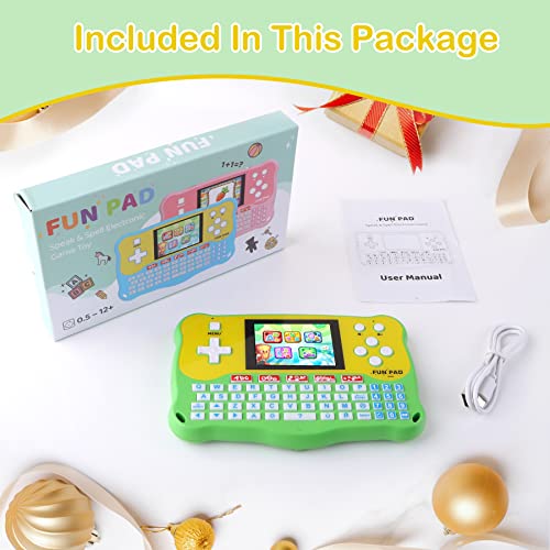 LUHYAUAN Kids Tablet/Baby Learning Pad with 102 Activities/Toddler Tablet with ABC/Words/Music/Math Interactive Educational Electronic Toys Gifts Handheld Game for Preschool Boys Girls Ages 3-12 from LUHYAUAN