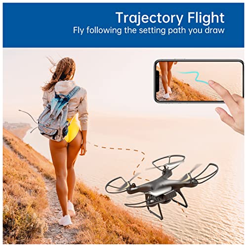 Drone with Camera 2.7K for Adults UHD Live Video Camera Drone for Beginners w/ Voice Control, Gesture Control, Altitude Hold, Headless Mode, High-Speed Rotation, 3 Speeds by JOY PRO