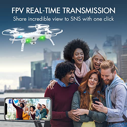 Drones with Camera for Adults/Kids/Beginners - 1080P 120Â° Wide-Angle Drone with Camera, Drones for Kids with Remote/APP/Voice, Drone for Beginners with 1 Key Fly/Land, Drones for Adults with 360Â°Flip 20Mins Flight, Top Christmas Gifts for Kids 2022 from G