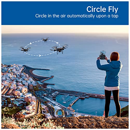 Drone with Camera 2.7K for Adults UHD Live Video Camera Drone for Beginners w/ Voice Control, Gesture Control, Altitude Hold, Headless Mode, High-Speed Rotation, 3 Speeds by JOY PRO