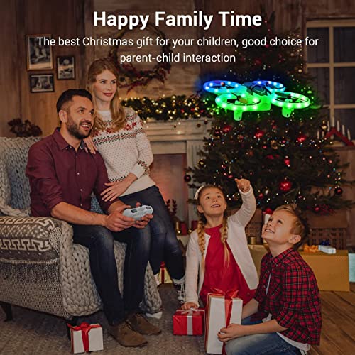 NXONE Drone for Kids and Beginners Mini RC Helicopter Quadcopter Drone with LED Lights, Altitude Hold, Headless Mode, 3D Flips, One Key Take Off/Landing and Extra Batteries, Kids Drone Toys Gifts for Boys and Girls with Remote Control from Shantou Flying 