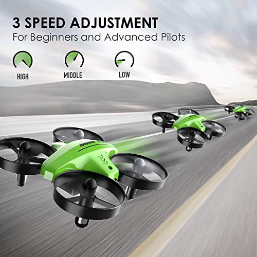 ATOYX Mini Drone Easy to Fly Drone for Kids & Beginners, Indoor Outdoor Nano RC Helicopter Quadcopter with Auto Hovering, Headless Mode, Remote Control, Children's Day Gift for Boys Girls -Green by ATOYX