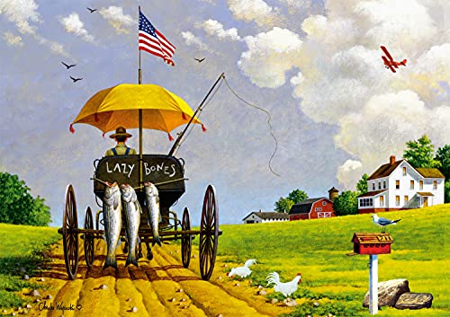 Buffalo Games - Charles Wysocki - Wait 'Till Martha Sees What I'm Bringing Home - 300 Large Piece Jigsaw Puzzle by Buffalo Games