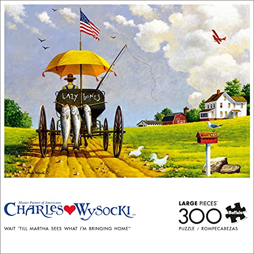 Buffalo Games - Charles Wysocki - Wait 'Till Martha Sees What I'm Bringing Home - 300 Large Piece Jigsaw Puzzle by Buffalo Games