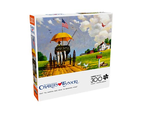 Buffalo Games - Charles Wysocki - Wait 'Till Martha Sees What I'm Bringing Home - 300 Large Piece Jigsaw Puzzle by Buffalo Games