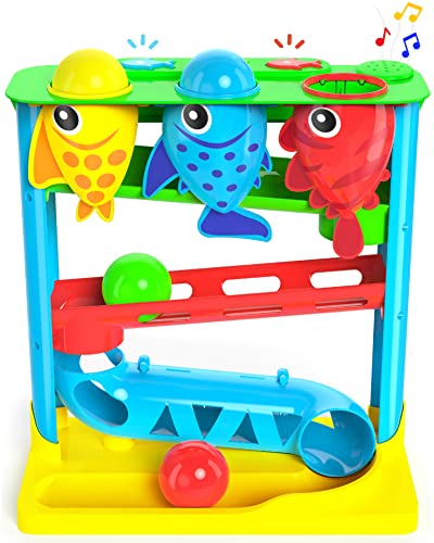 Move2Play, Feed The Fish, Interactive Toddler & Baby Toy, One Year Old Birthday Gift for Boys and Girls from Move2Play