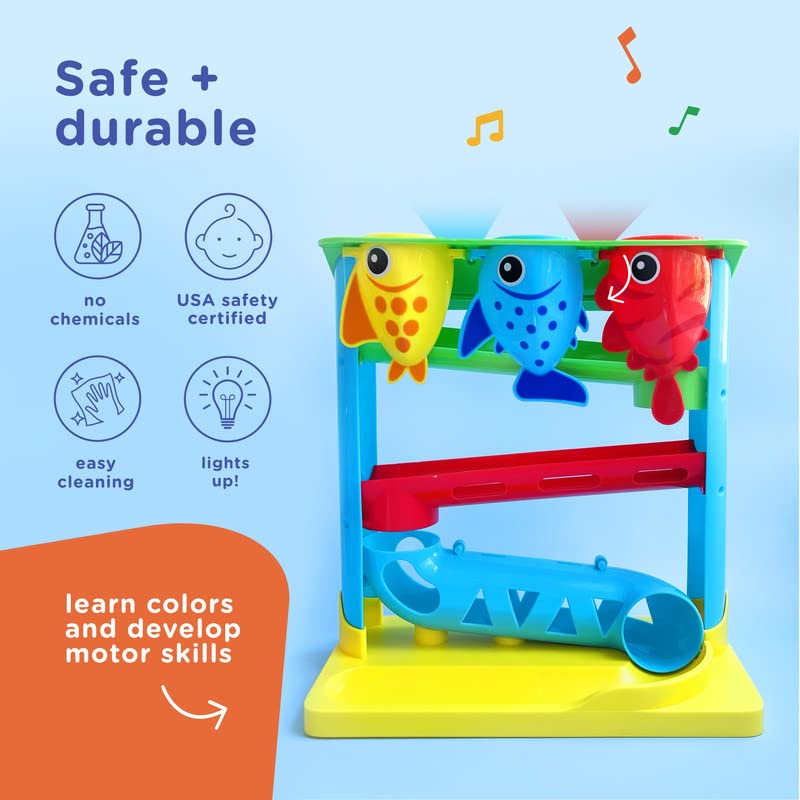 Move2Play, Feed The Fish, Interactive Toddler & Baby Toy, One Year Old Birthday Gift for Boys and Girls from Move2Play