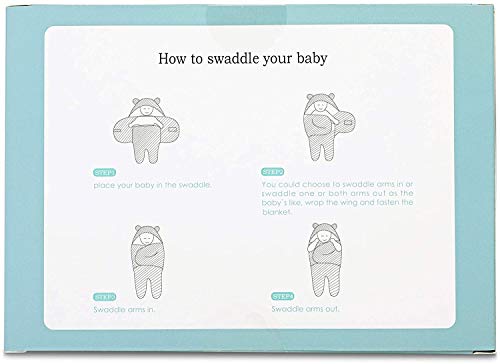BlueMello Baby Swaddle Blanket | Ultra-Soft Plush Essential for Infants 0-6 Months | Receiving Swaddling Wrap White | Ideal Newborn Registry and Toddler Boy Accessories | Perfect Baby Girl Shower Gift from BlueMello