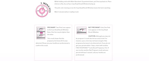 First Response Early Result Pregnancy Test, 3 Tests (Packaging & Test Design May Vary) from CHUW7