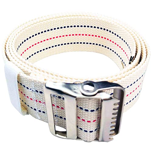 LAMBOX Walking Gait Belt 72 inch,Transfer and Standing Assist Aid with Metal Buckle for Seniors,Elderly,Caregiver,Occupational and Physical Therapy (Beige) from BESTPACK