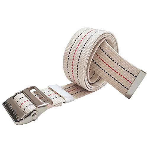 LAMBOX Walking Gait Belt 72 inch,Transfer and Standing Assist Aid with Metal Buckle for Seniors,Elderly,Caregiver,Occupational and Physical Therapy (Beige) from BESTPACK