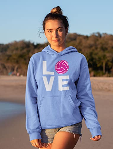 Love Volleyball Gifts Hoodies for Teen Girls Women Fans Sweatshirts Hoodie Large California Blue from 