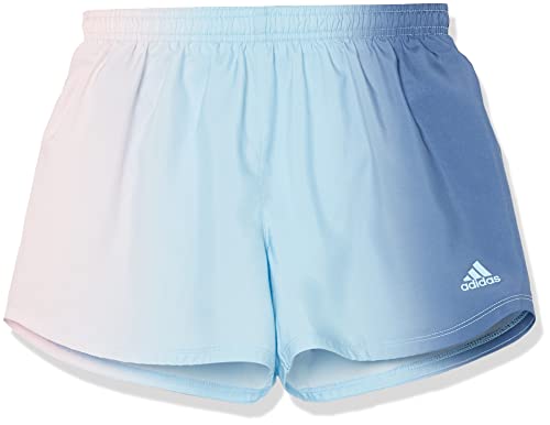adidas girls Elastic Waistband Ombre Woven 22 Shorts, Crew Blue, Medium US by adidas