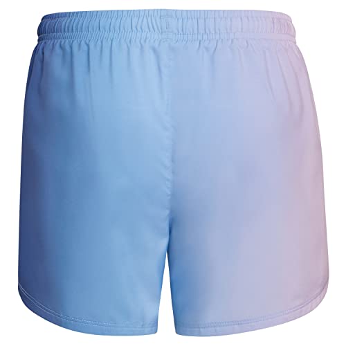 adidas girls Elastic Waistband Ombre Woven 22 Shorts, Crew Blue, Medium US by adidas