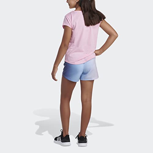 adidas girls Elastic Waistband Ombre Woven 22 Shorts, Crew Blue, Medium US by adidas