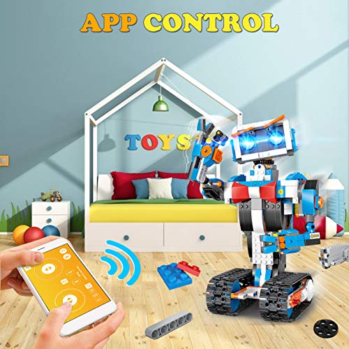 okk STEM Robot Building Block Toys for Kids, Remote and APP Controlled Engineering Science Educational Assembling Learning Kits Intelligent Creative Set for Boys Girls Gift ð®ð¬ð®ð¯ ðªð¥ðð§ððð by GUANGDONG YUXING TECHNOLIGY INDUSTRY CO.,LTD