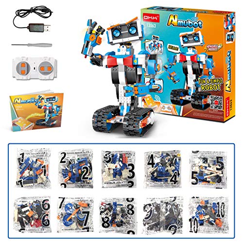 okk STEM Robot Building Block Toys for Kids, Remote and APP Controlled Engineering Science Educational Assembling Learning Kits Intelligent Creative Set for Boys Girls Gift ð®ð¬ð®ð¯ ðªð¥ðð§ððð by GUANGDONG YUXING TECHNOLIGY INDUSTRY CO.,LTD