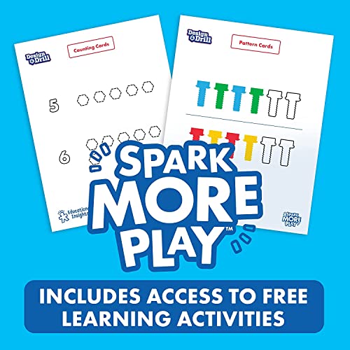 Educational Insights Design & Drill Toolbox, STEM Toy, 70 Pieces with Kid-Friendly Electric Drill & Screwdriver, Travel Toys for Boys & Girls, Ages 3+ from Educational Insights