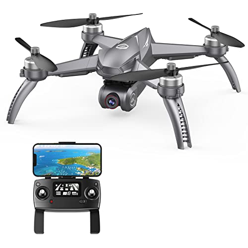 Drones with Camera for Adults 4K, LETCREN B5W GPS Drone with 5GHZ FPV Transmission, Auto Return Home, Follow Me, Waypoint Flight, Circle Fly, Long Control Range, Brushless Moto Quadcopter for Kids and Beginners, Girls/ Boys Gifts from Letcren