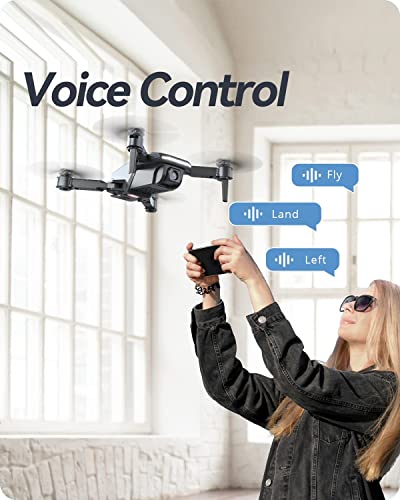 Holy Stone Drone for Kids with 1080P HD Camera, HS430 RC Mini Drones Quadcopter with WiFi FPV Live Video, Circle Fly, Throw to Go, Toys for Adults or Beginners, 2 Batteries 26 Mins, Easy to Fly, Black by Holy Stone