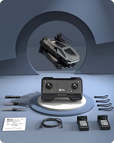 Holy Stone Drone for Kids with 1080P HD Camera, HS430 RC Mini Drones Quadcopter with WiFi FPV Live Video, Circle Fly, Throw to Go, Toys for Adults or Beginners, 2 Batteries 26 Mins, Easy to Fly, Black by Holy Stone