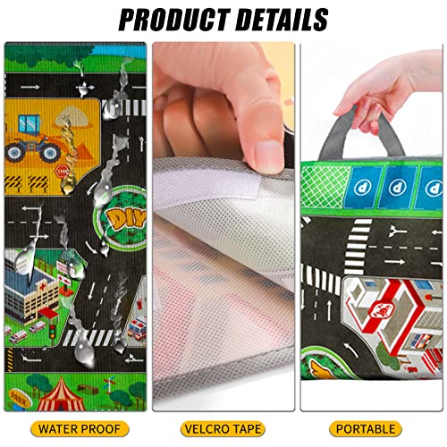 Construction Trucks Cars Toys with Play Mat/Storage Bag for Boys Toddlers Kids, Construction Truck Vehicles Car Toys Gifts for 1 2 3 4 5 Year Old Boys Toddlers Kids, Push & Go Play Vehicles Car Toys from DONGJIE TOYS FACTORY